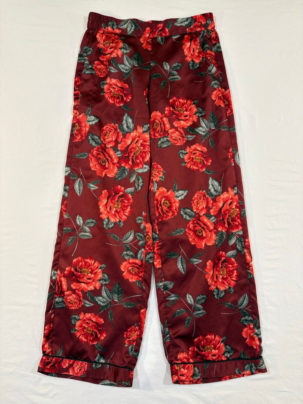 INC International Concepts Intimates Red Rose Pajama Pants Size XS